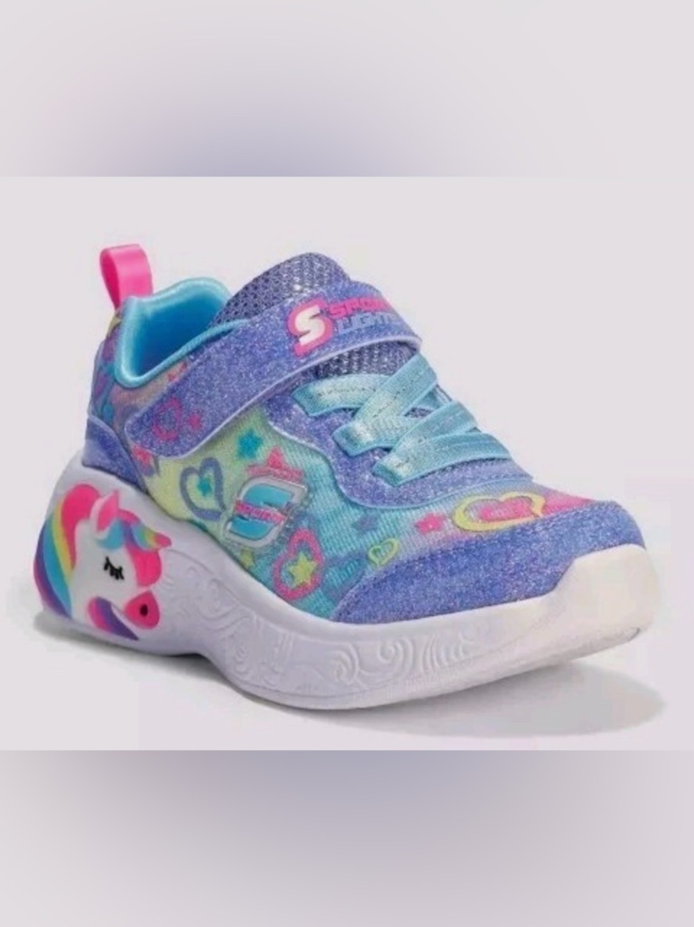 Sporto Kids Light-Up Sneakers - Pink and Blue - Picture 4 of 10